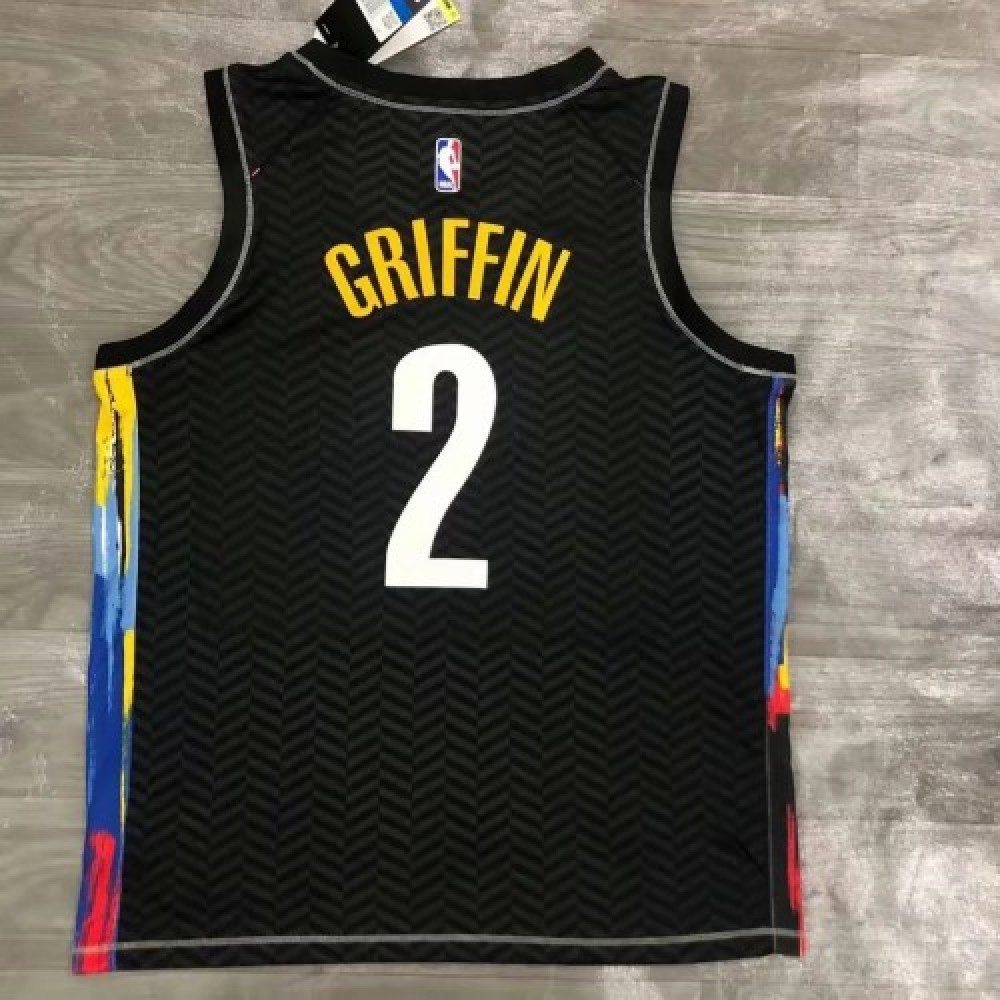 Men's Brooklyn Nets Blake Griffin #2 Black 2020/21 Swingman Jersey - City Edition-Pro Kit Vault | Brand New 26/27 Sports Jerseys